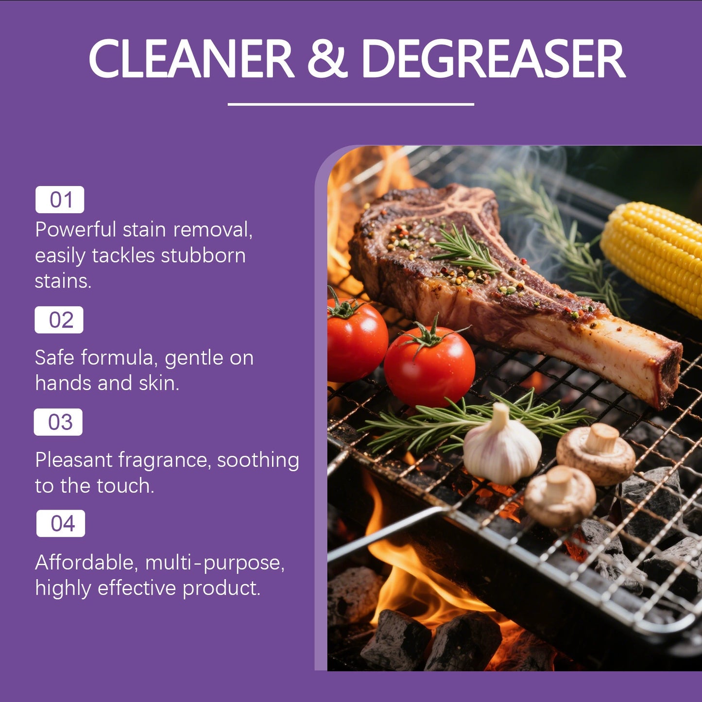 🫧Cleans in 3 Mins! Heavy Duty Grill Grease Destroyer Spray