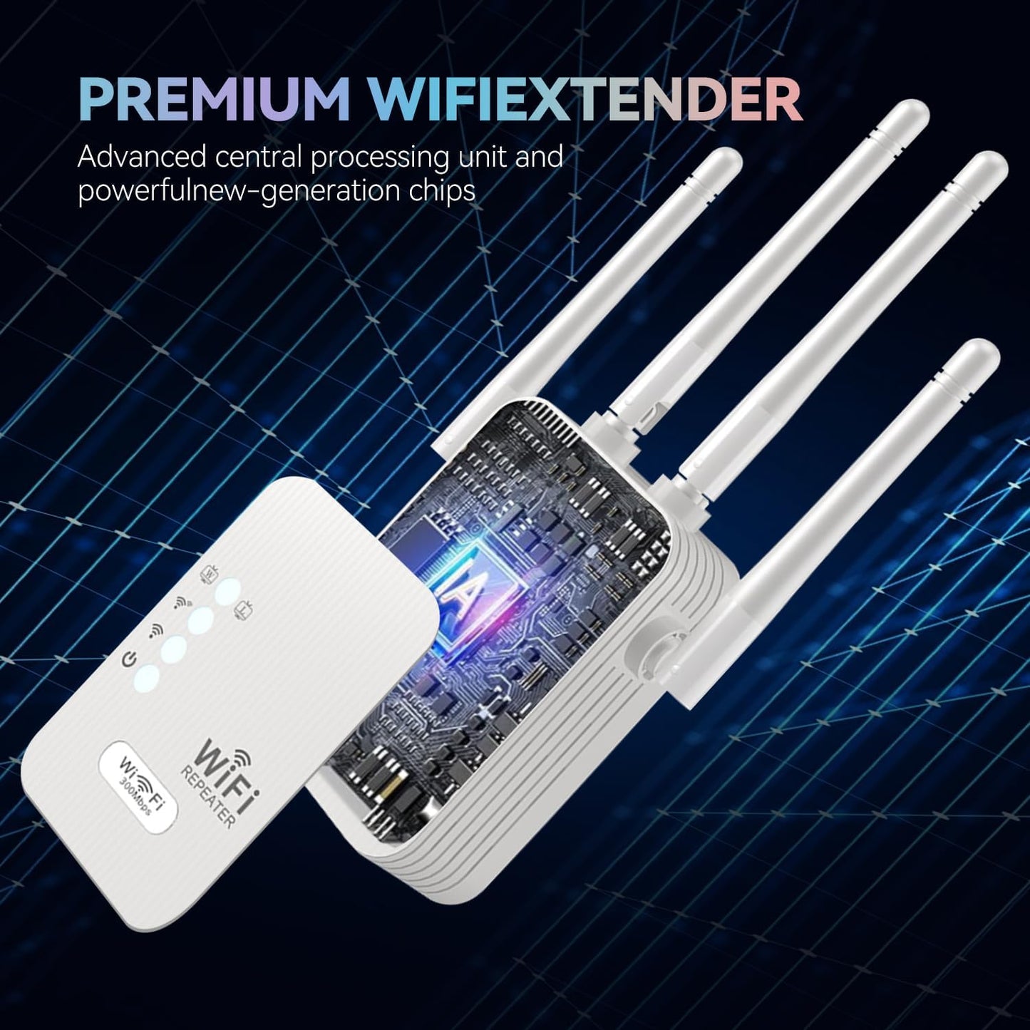 📶⚡ 2025 Strongest 6-Antenna WiFi Extender