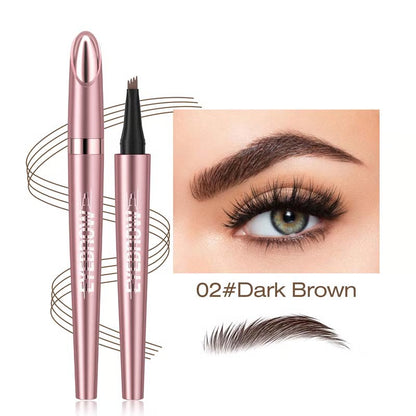 💎👁️Four-Prong Eyebrow Pencil – Natural Microblading Effect Brows