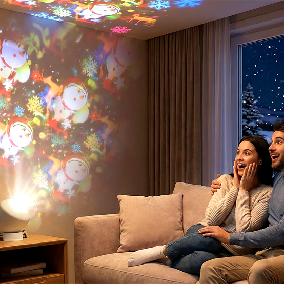 🎁❄️Dynamic Rotating LED Projector Light - The Perfect Soothing Bedtime Companion for Your Nursery
