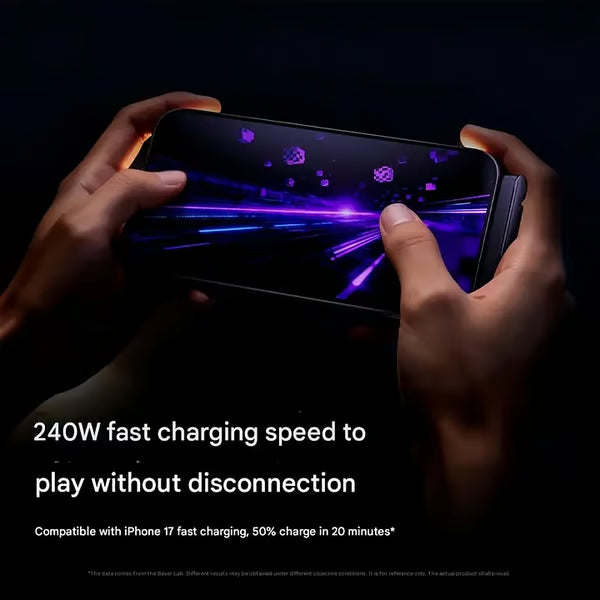 ⚡📱MFi-Certified 2-in-1 Fast Charging Cable with Built-In Phone Stand – Ultra-Fast 240W Power, Official Apple Authorized✅