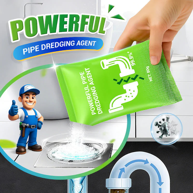 🏠👨‍🔧Powerful Daily Drain Cleaning Powder – Fast-Acting, Safe & Gentle for Kitchens, Bathrooms & Showers 💥