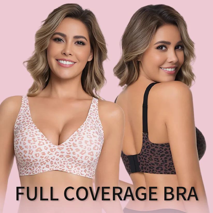 🔥☁️ Jelly Wireless Womens Comfortable Wireless Bras Push Up Bralettes Seamless Tshirts Bras Deep V Everyday Bras