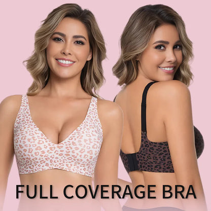 🔥☁️ Jelly Wireless Womens Comfortable Wireless Bras Push Up Bralettes Seamless Tshirts Bras Deep V Everyday Bras