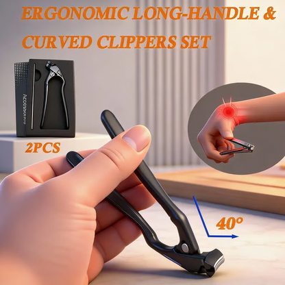 ✋2026 HOT SALE – Stainless Steel Nail Clipper with Curved Precision Blades – Effortless for Thick Nails & Seniors! ✂️✨