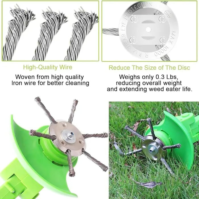 🎁Hot Sale 59% OFF🔥Universal Steel Wire Trimmer Head Replacement-Heavy-Duty Weed Brush Cutter