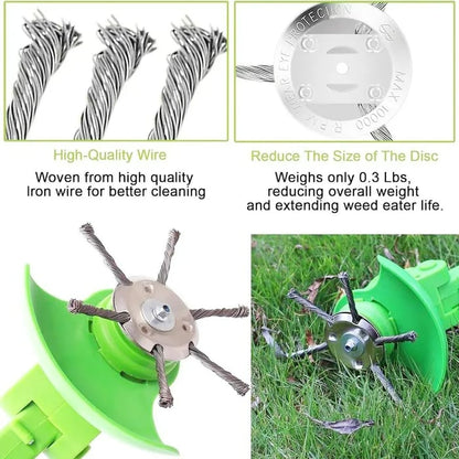 🎁Hot Sale 59% OFF🔥Universal Steel Wire Trimmer Head Replacement-Heavy-Duty Weed Brush Cutter