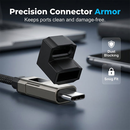 📱4-in-1 Digital Display Keychain Charging Cable