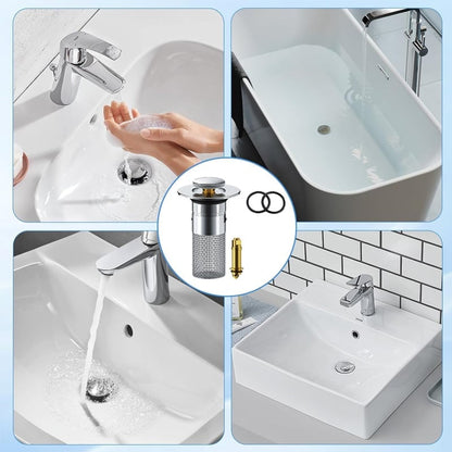 🚿Heavy-Duty Shower & Sink Drain Strainer - Anti-Clogging