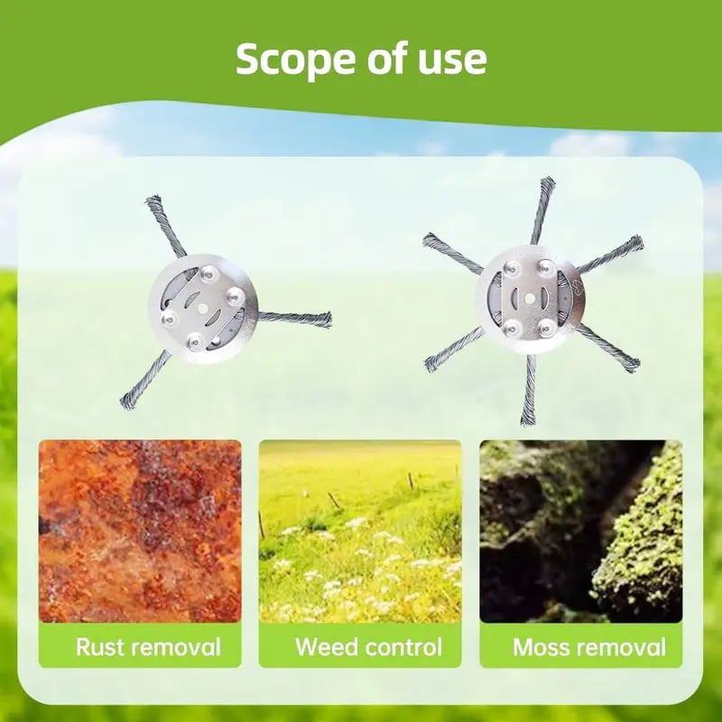 🎁Hot Sale 59% OFF🔥Universal Steel Wire Trimmer Head Replacement-Heavy-Duty Weed Brush Cutter