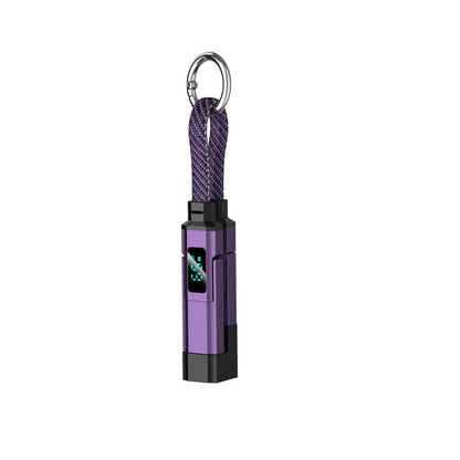 📱4-in-1 Digital Display Keychain Charging Cable