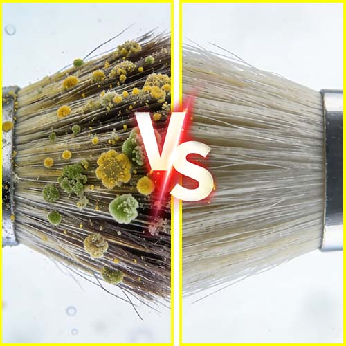 🖌️🫧Say Goodbye to Bacteria – Makeup Brush Cleaner Soap - ➡️Stop Scrubbing Start Swirling