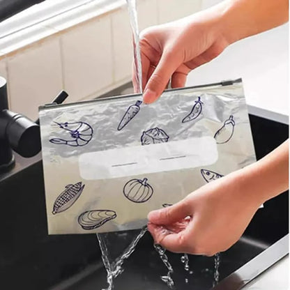 🔥🔥Reusable Aluminium Foil Sealable Storage Bags — Keep Food Fresh For Longer