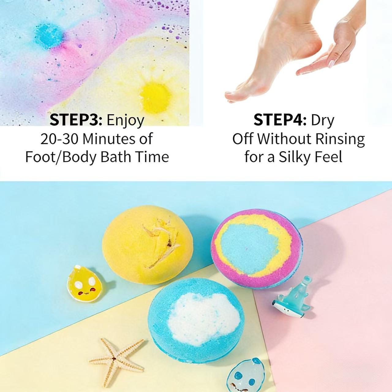 🛁🫧Bath Bomb Gift Set for Kids – Turn Every Bath Into a Magic Adventure🎁