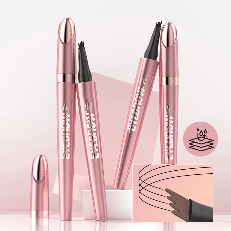 💎👁️Four-Prong Eyebrow Pencil – Natural Microblading Effect Brows