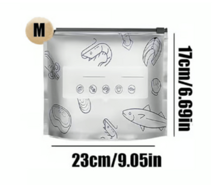 🔥🔥Reusable Aluminium Foil Sealable Storage Bags — Keep Food Fresh For Longer