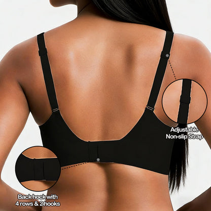 🔥☁️ Jelly Wireless Womens Comfortable Wireless Bras Push Up Bralettes Seamless Tshirts Bras Deep V Everyday Bras