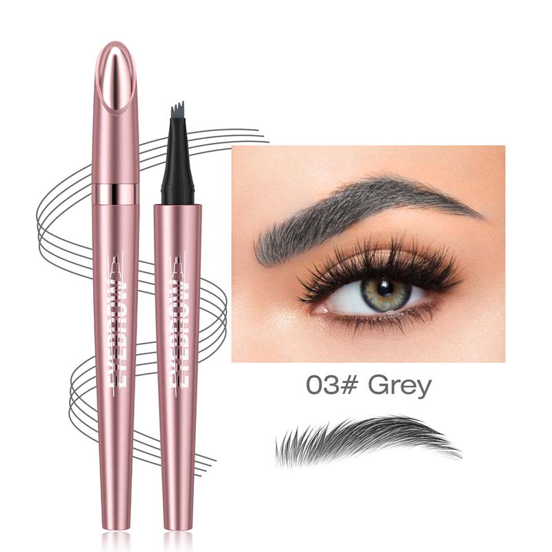 💎👁️Four-Prong Eyebrow Pencil – Natural Microblading Effect Brows