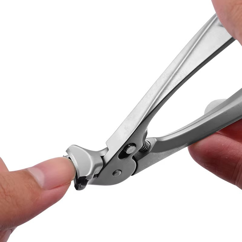 ✋2026 HOT SALE – Stainless Steel Nail Clipper with Curved Precision Blades – Effortless for Thick Nails & Seniors! ✂️✨
