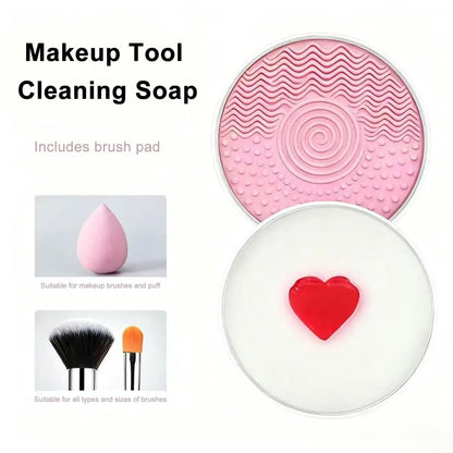 🖌️🫧Say Goodbye to Bacteria – Makeup Brush Cleaner Soap - ➡️Stop Scrubbing Start Swirling