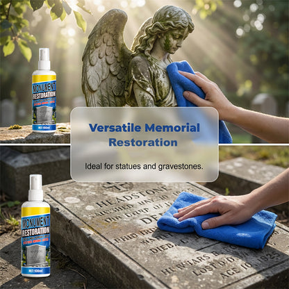 🔥Fast-Acting Headstone Restoration & Cleaning Spray — Decades of Grime Gone in Minutes