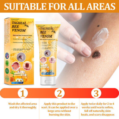 flysmus™Tagheal Bee Venom Mole and Wart Treatment Cream🐝(🔥 Last  day promotion 70% off🔥)