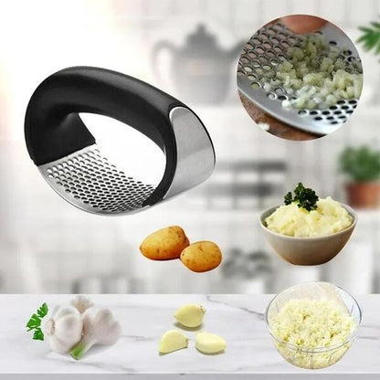 up✨ Premium Stainless Steel Garlic Rocker – Crush & Mince in Seconds (Dishwasher Safe)