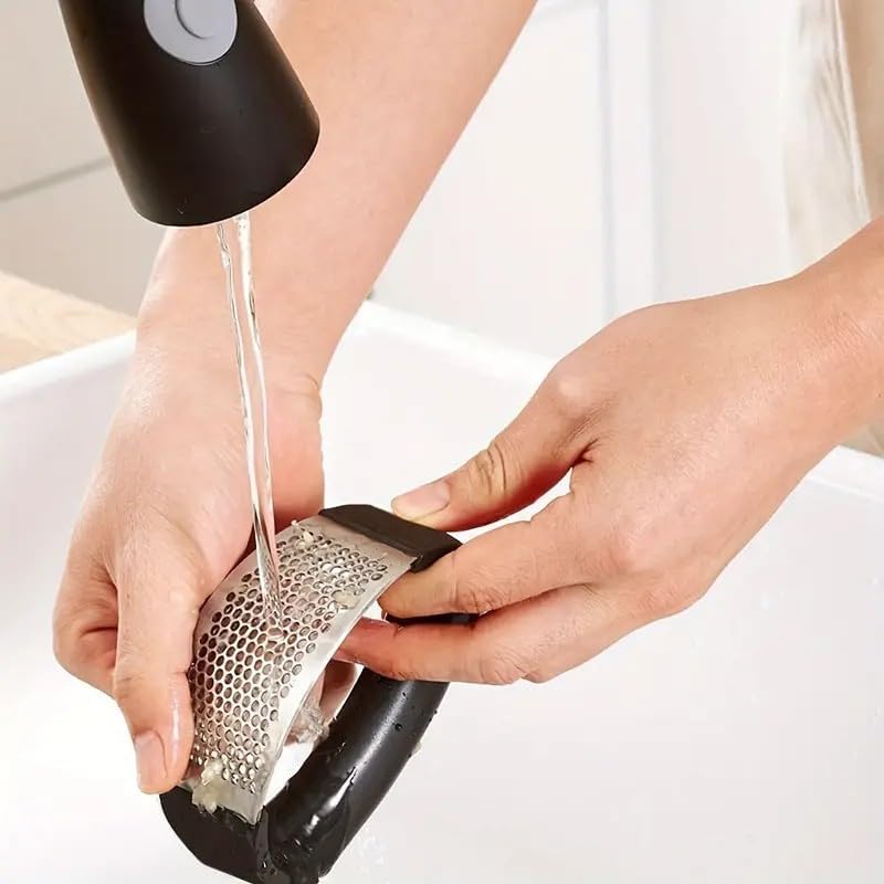 up✨ Premium Stainless Steel Garlic Rocker – Crush & Mince in Seconds (Dishwasher Safe)