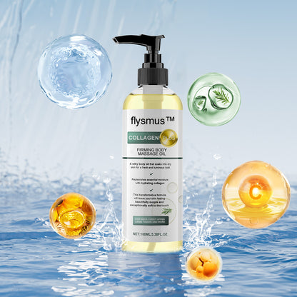 flysmus™ Collagen-Powered Firming Body Massage Oil(👩‍⚕️Targets Stretch Marks & Cellulite)