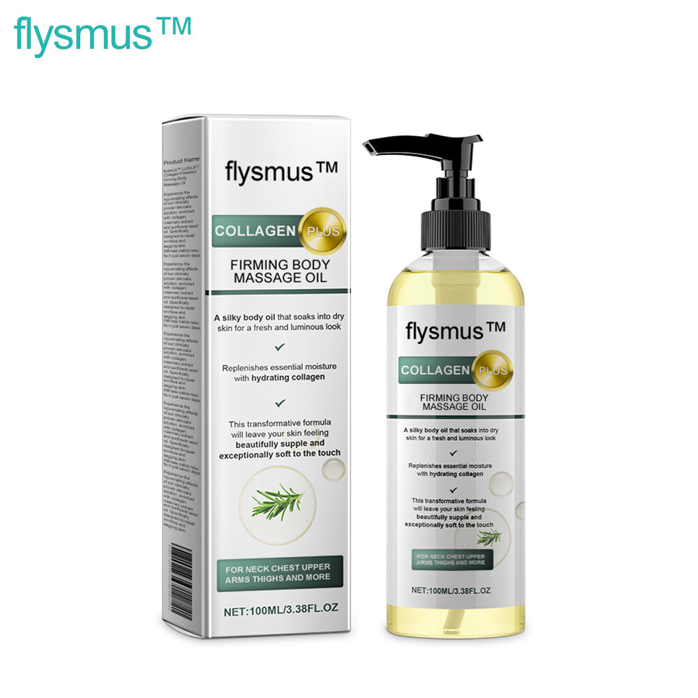 flysmus™ Collagen-Powered Firming Body Massage Oil(👩‍⚕️Targets Stretch Marks & Cellulite)