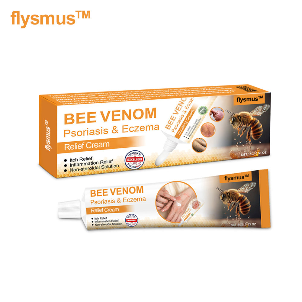 flysmus™ Bee Venom Eczema & Psoriasis Relief Cream – Soothes & Relieves Itching