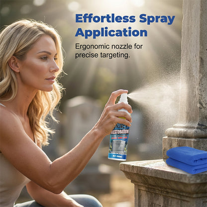 🔥Fast-Acting Headstone Restoration & Cleaning Spray — Decades of Grime Gone in Minutes