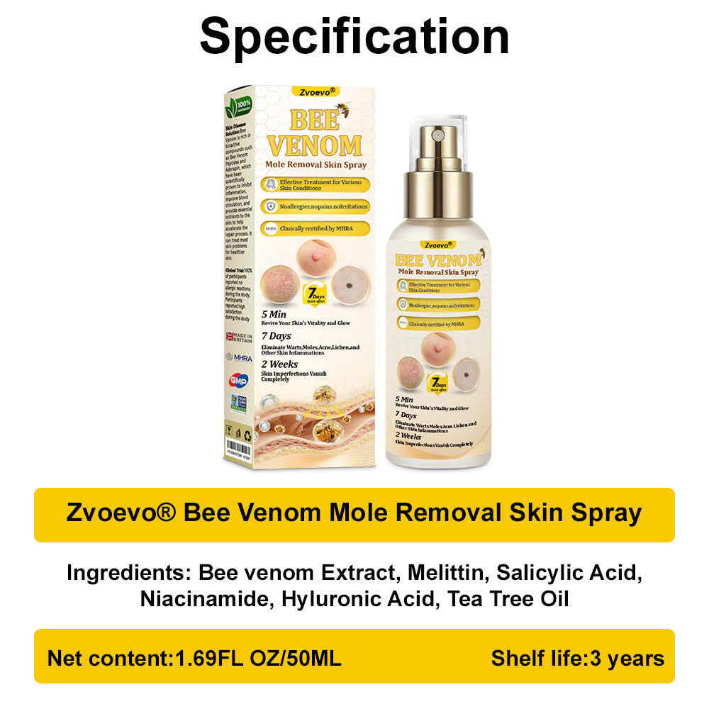 🐝𝐳𝐯𝐨𝐞𝐯𝐨® 𝐁𝐞𝐞 𝐕𝐞𝐧𝐨𝐦 𝐒𝐤𝐢𝐧 𝐒𝐩𝐫𝐚𝐲 – Dermatologist-recommended, provides effective relief for stubborn warts, skin bumps, infections, scars, and various skin concerns.