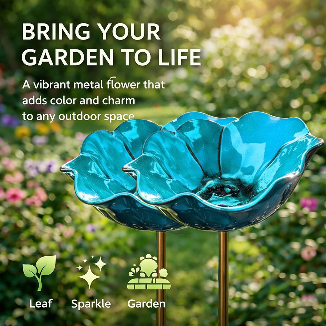 💖🎁2026 Mother's Day Gifts 50% Off--🎁Handmade Metal Flower Garden Stake🐦