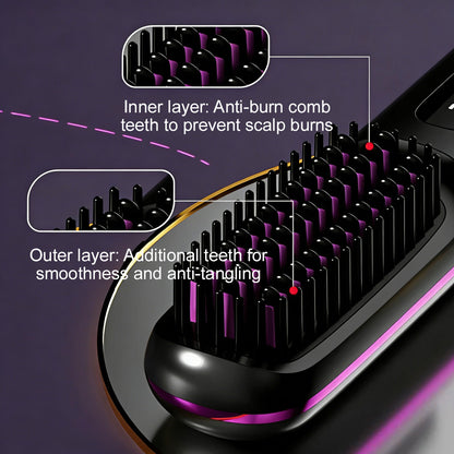 🪮⚡The First Smart Styling Brush for Short Hair – Precise, Safe & Effortless