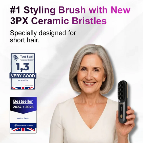 🪮⚡The First Smart Styling Brush for Short Hair – Precise, Safe & Effortless