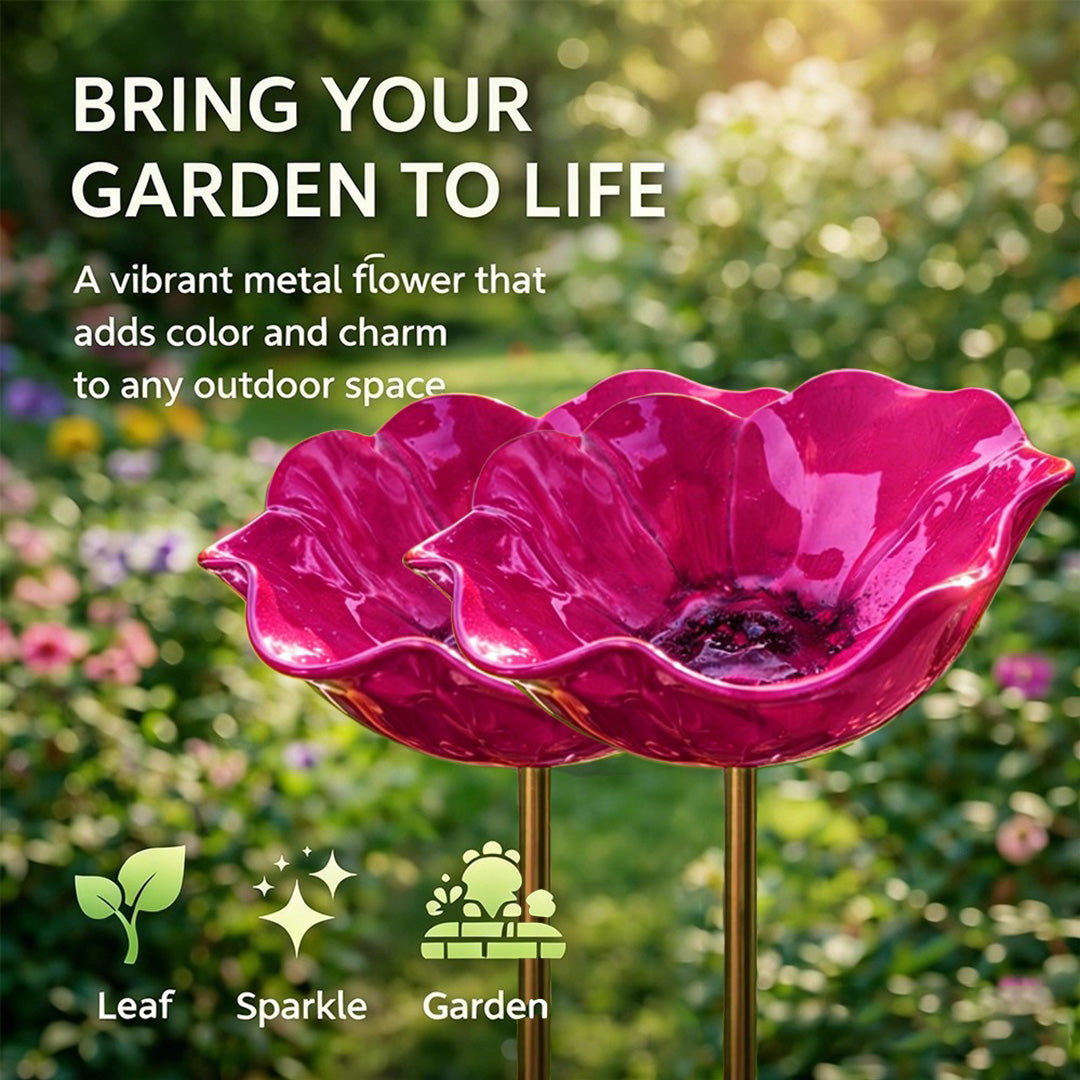 💖🎁2026 Mother's Day Gifts 50% Off--🎁Handmade Metal Flower Garden Stake🐦