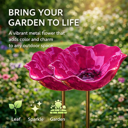 💖🎁2026 Mother's Day Gifts 50% Off--🎁Handmade Metal Flower Garden Stake🐦