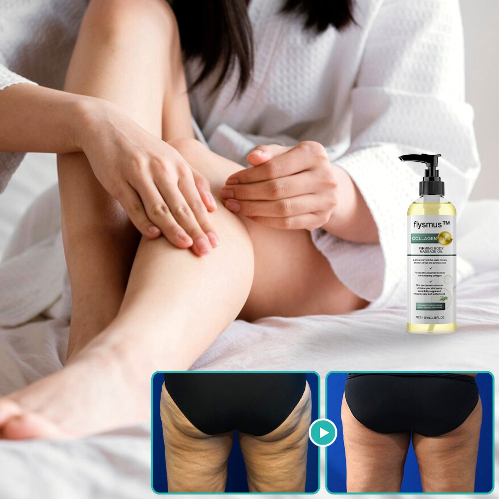 flysmus™ Collagen-Powered Firming Body Massage Oil(👩‍⚕️Targets Stretch Marks & Cellulite)