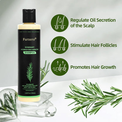 🔥LAST DAY 50% OFF - 🌿Furzero® Organic Rosemary Hair Growth Shampoo