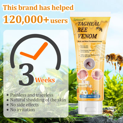 flysmus™Tagheal Bee Venom Mole and Wart Treatment Cream🐝(🔥 Last  day promotion 70% off🔥)