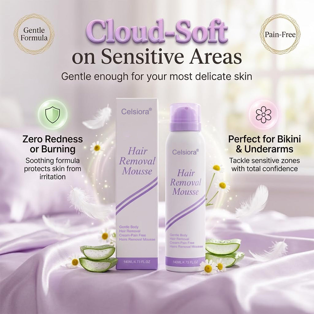 up🥰Celsiora® Hair Removal Foam Spray - Smooth Skin In Minutes Without Razors, Pain, Or Stubble