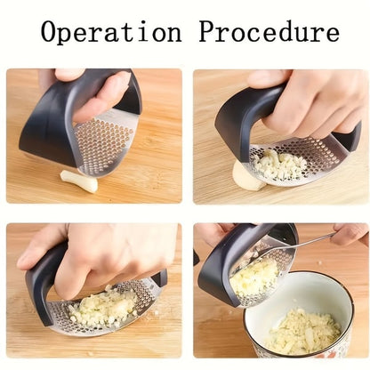 up✨ Premium Stainless Steel Garlic Rocker – Crush & Mince in Seconds (Dishwasher Safe)