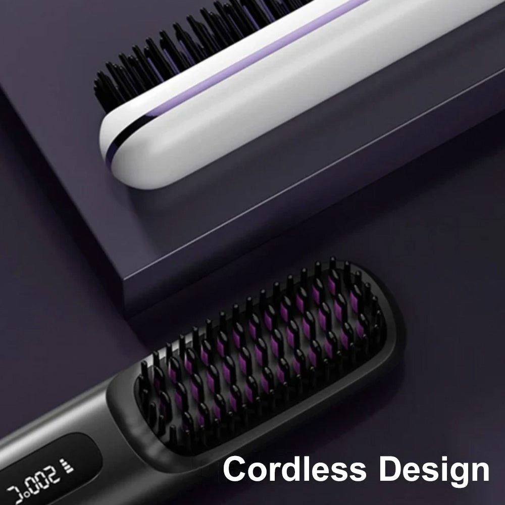 🪮⚡The First Smart Styling Brush for Short Hair – Precise, Safe & Effortless
