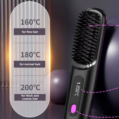 🪮⚡The First Smart Styling Brush for Short Hair – Precise, Safe & Effortless