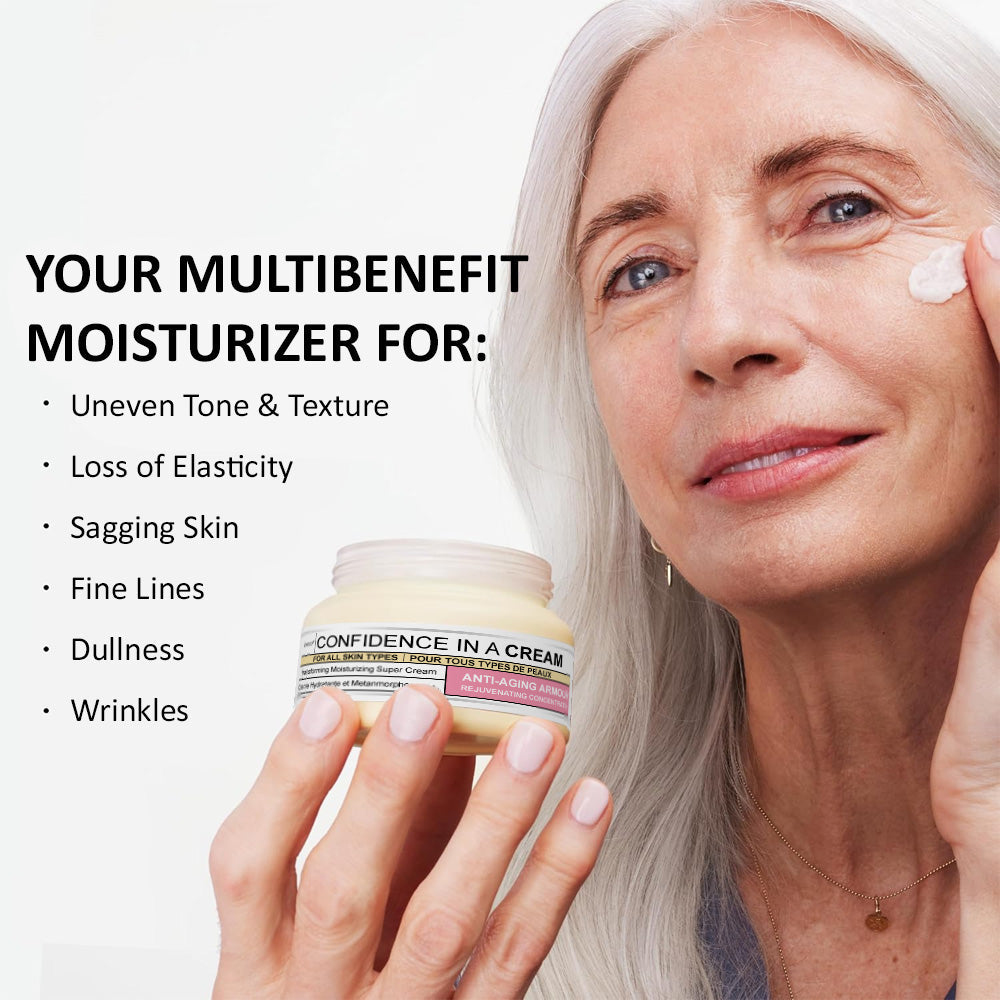 UK 🧑‍⚕️ 𝐙𝐯𝐨𝐞𝐯𝐨® Confidence in a Cream – Hydrating & Age-Defying Face Moisturiser, Visibly Reduces Fine Lines & Wrinkles