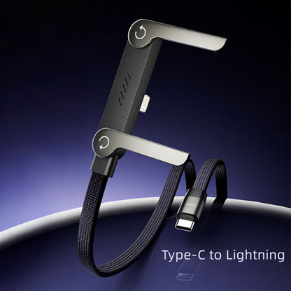 ⚡MFi-Certified 2-in-1 Fast Charging Cable with Built-In Phone Stand – Ultra-Fast 240W Power, Official Apple Authorized✅