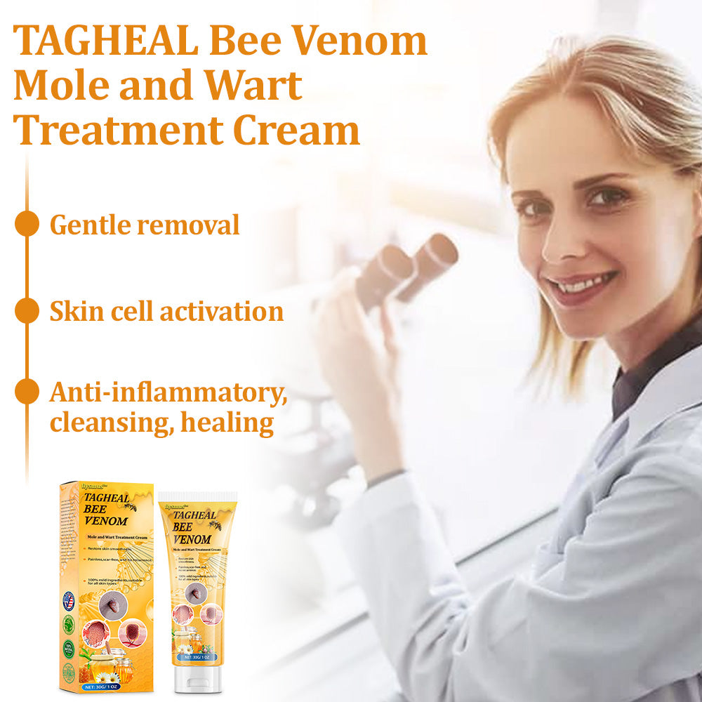 flysmus™Tagheal Bee Venom Mole and Wart Treatment Cream🐝(🔥 Last  day promotion 70% off🔥)
