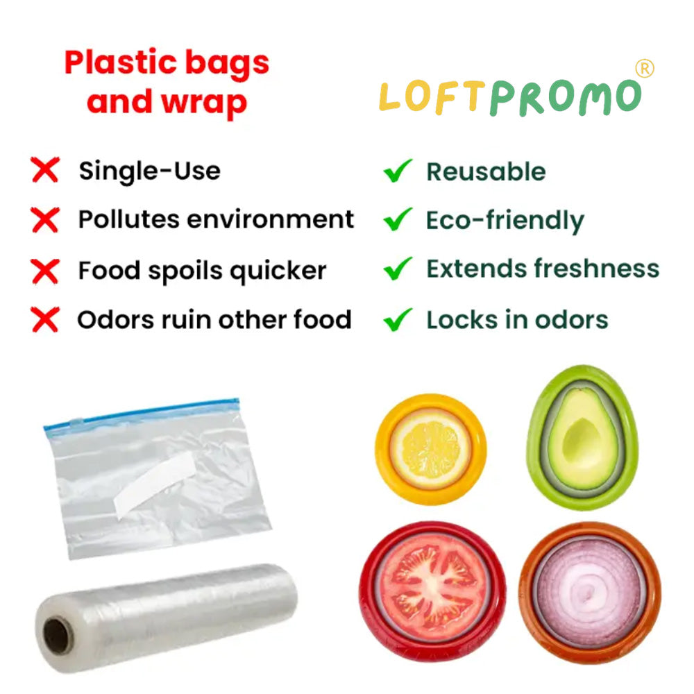 🍅Loftpromo® Silicone Fruit Vegetable Storage Box – Keep Produce Fresh Longer