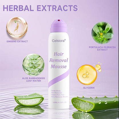 up🥰Celsiora® Hair Removal Foam Spray - Smooth Skin In Minutes Without Razors, Pain, Or Stubble